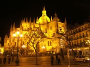 La Catedral de noche. Segovia, Castilla y León